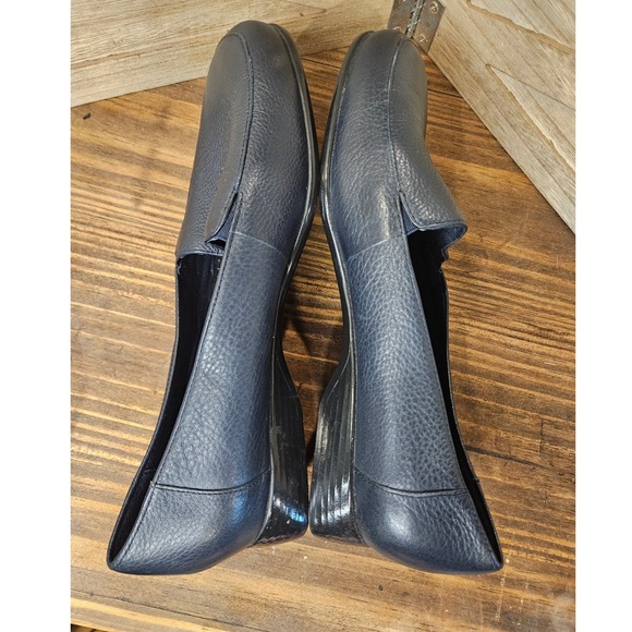 Trotters Women 10 Leather Loafer Shoes Indigo Blue Comfort Cushion #494 - Picture 4 of 7